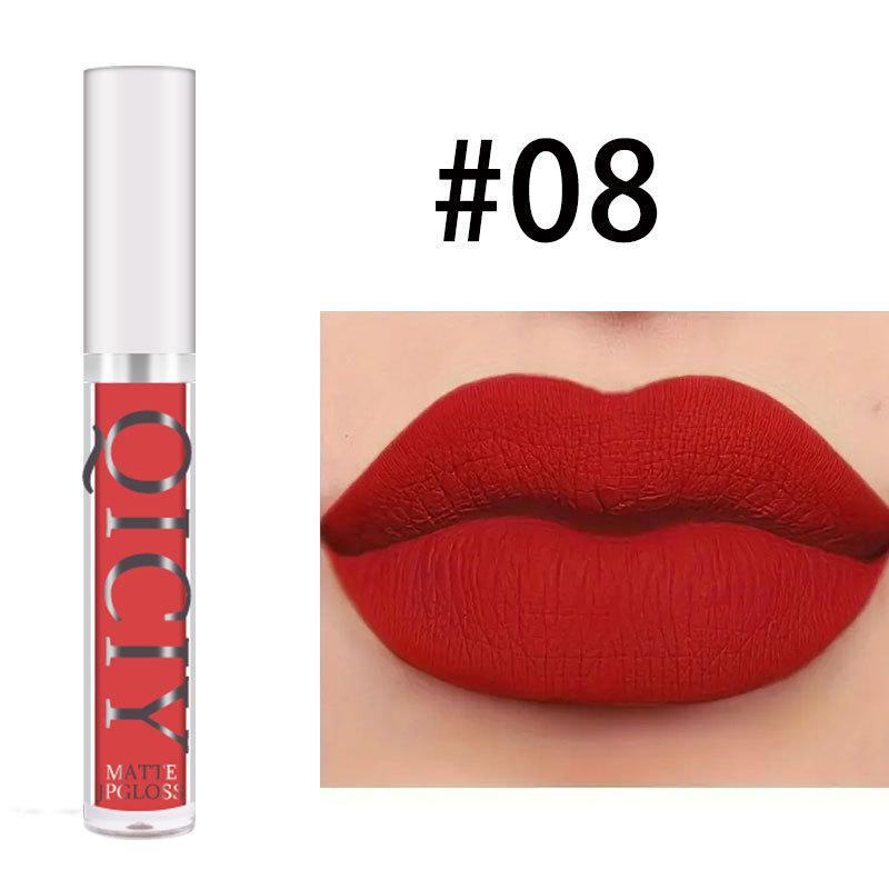 QICI Velvet Matte Lip Glaze Set - Non-Stick, New Makeup Essential