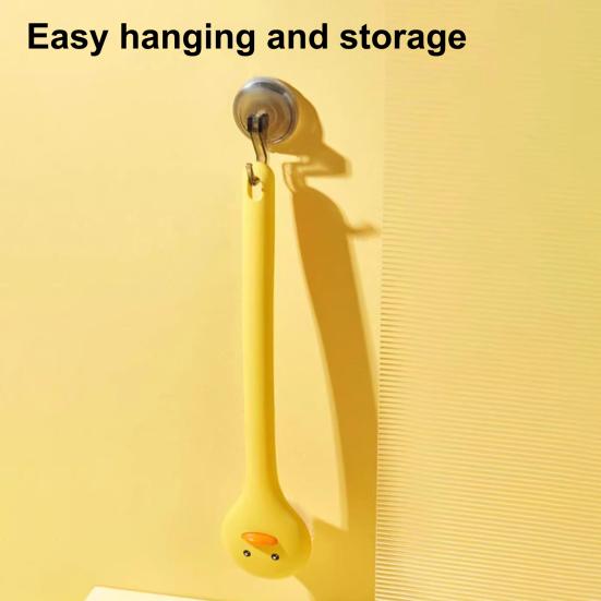 2Pcs Bath Brush Duck Design Gentle Exfoliation Deep Cleansing Bath Brush with Long Handle Ergonomic Grip Back Scrubber