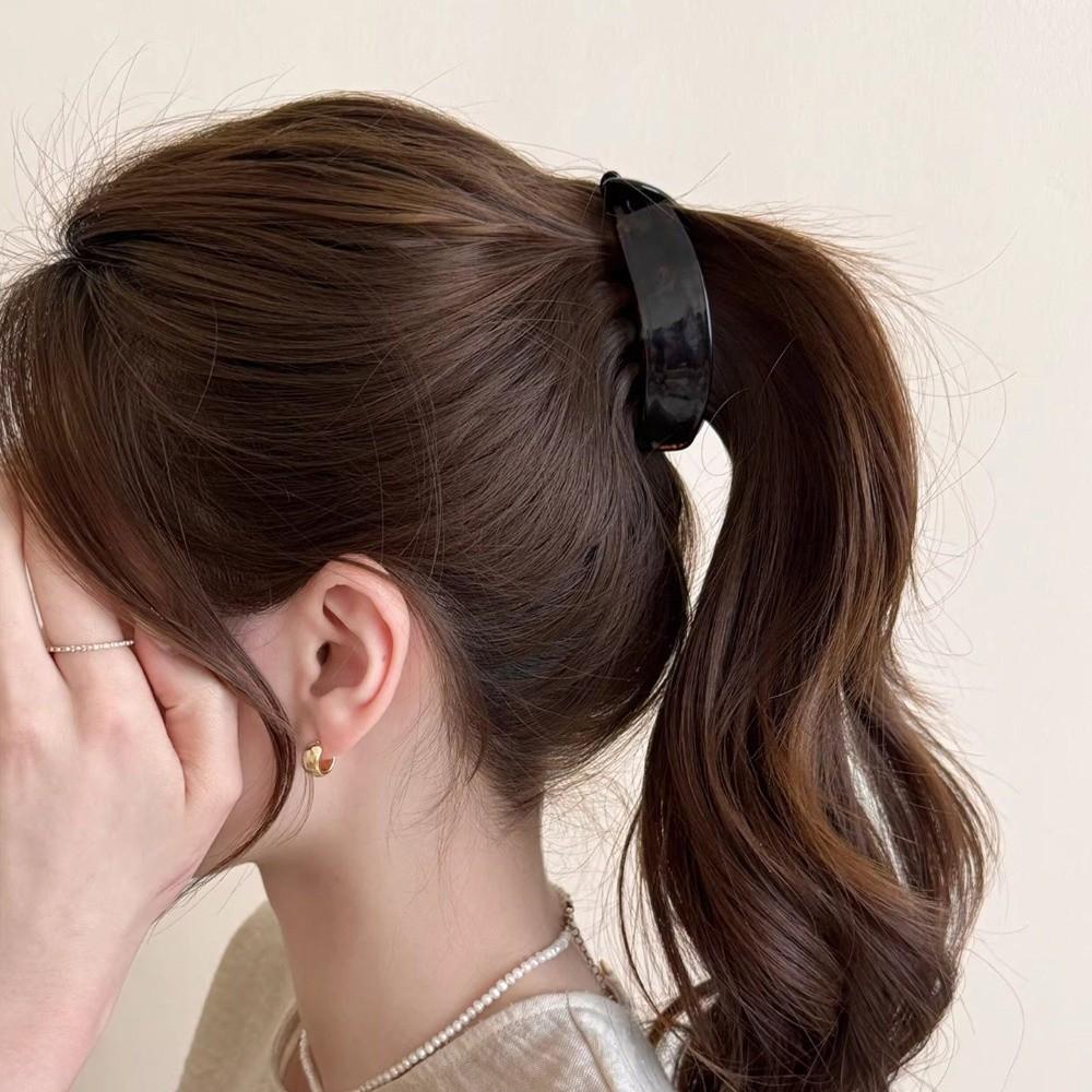 Curved Banana Shape Banana Hair Clip Spring Hinge Vertical Hair Clip Hair Claw Clip Half Up Styles
