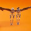 Hip Hop Skeleton Earrings Skull Imitation Human Bone Earrings Halloween Drop Earrings  Couple