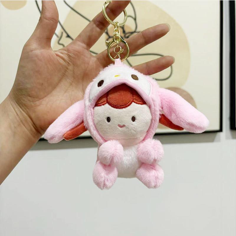 Adorable Kuromi Plush Toy Keychain Cute Cartoon Doll Perfect Gift Purple 12cm
