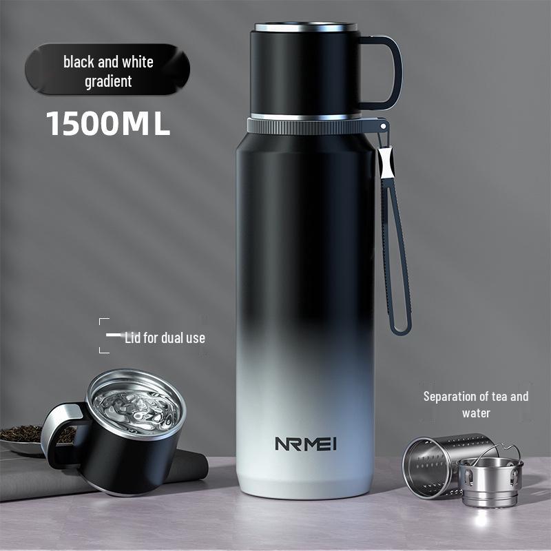 2025 Large Capacity Insulated Kettle with Tea Infuser – Unisex