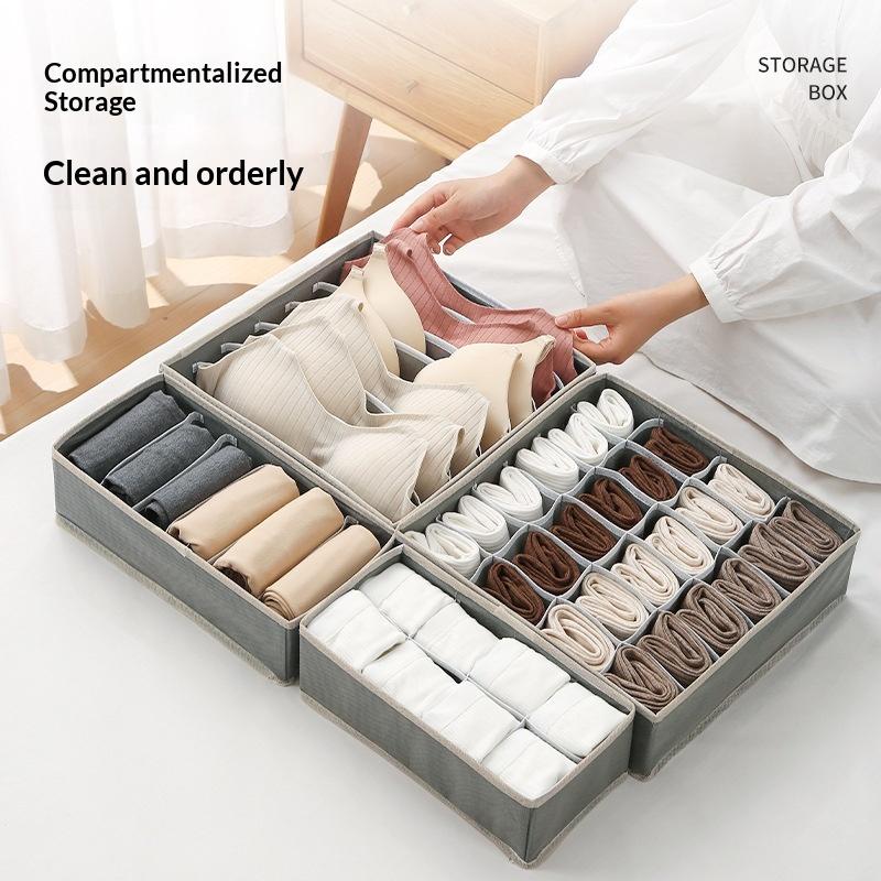 Organisateur pour sous-vêtements chaussettes soutien-gorge pantalon écharpe cravate boîte de rangement armoire tiroir organisateurs étui pliable pour organisateur de sous-vêtements