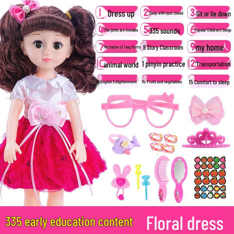 Interactive Smart Doll Set with Changeable Clothes - Princess Toy for Girls, Perfect Birthday Gift