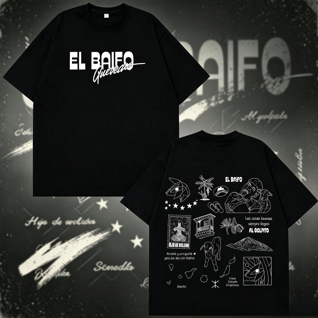 Quevedo El Baifo Album 2026 Tour Graphics T Shirt Unisex Unisex Hiphop Harajuku Tshirt Summer Cotton Loose Casual Vintage Tshirts