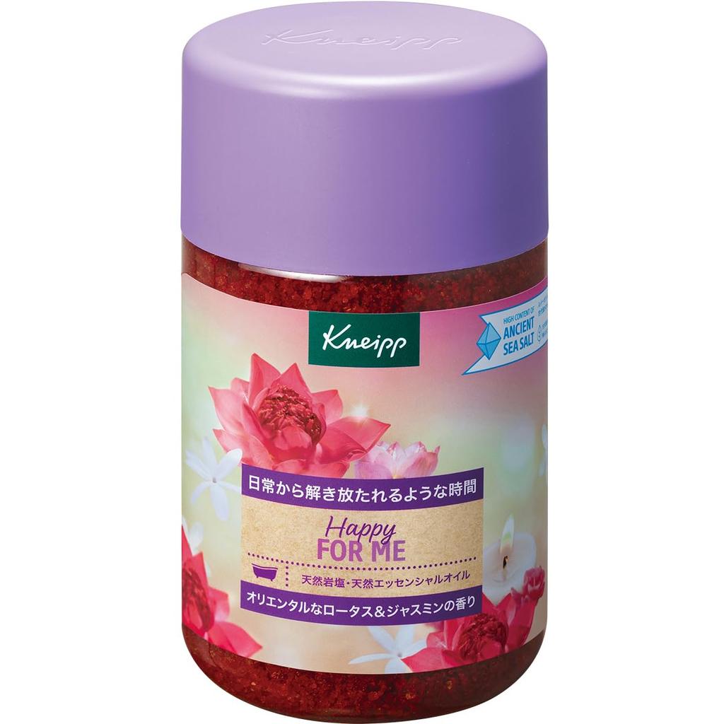 Happy For Me Bath Lotus Jasmine Relaxing [Official Kneipp] Salts, & Scent, 850g,