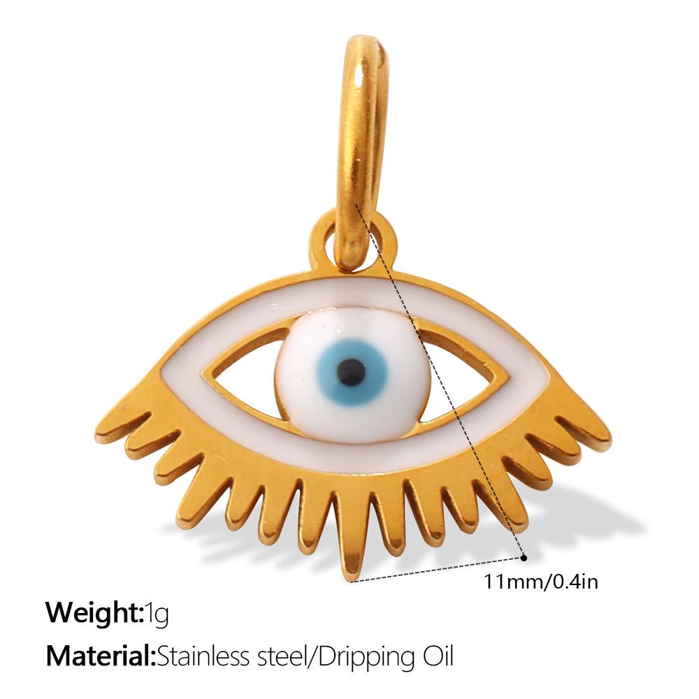 Creative Multi Devil's Eye Hand of Fatima Stainless Steel Pendant