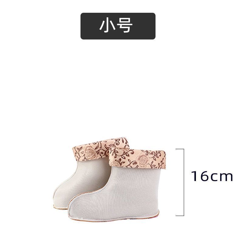 Fashion Winter Warm Lining For Rain Boots Women's Soft Shoes Cover Polyester Cotton Liner For Water Rain Shoes Lining Socks Floor Shoes