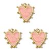Pack of 3 Heart/Horseshoe/Dices Poker Card Pendants Accessories for Necklace and Earrings Copper Jewelry Components