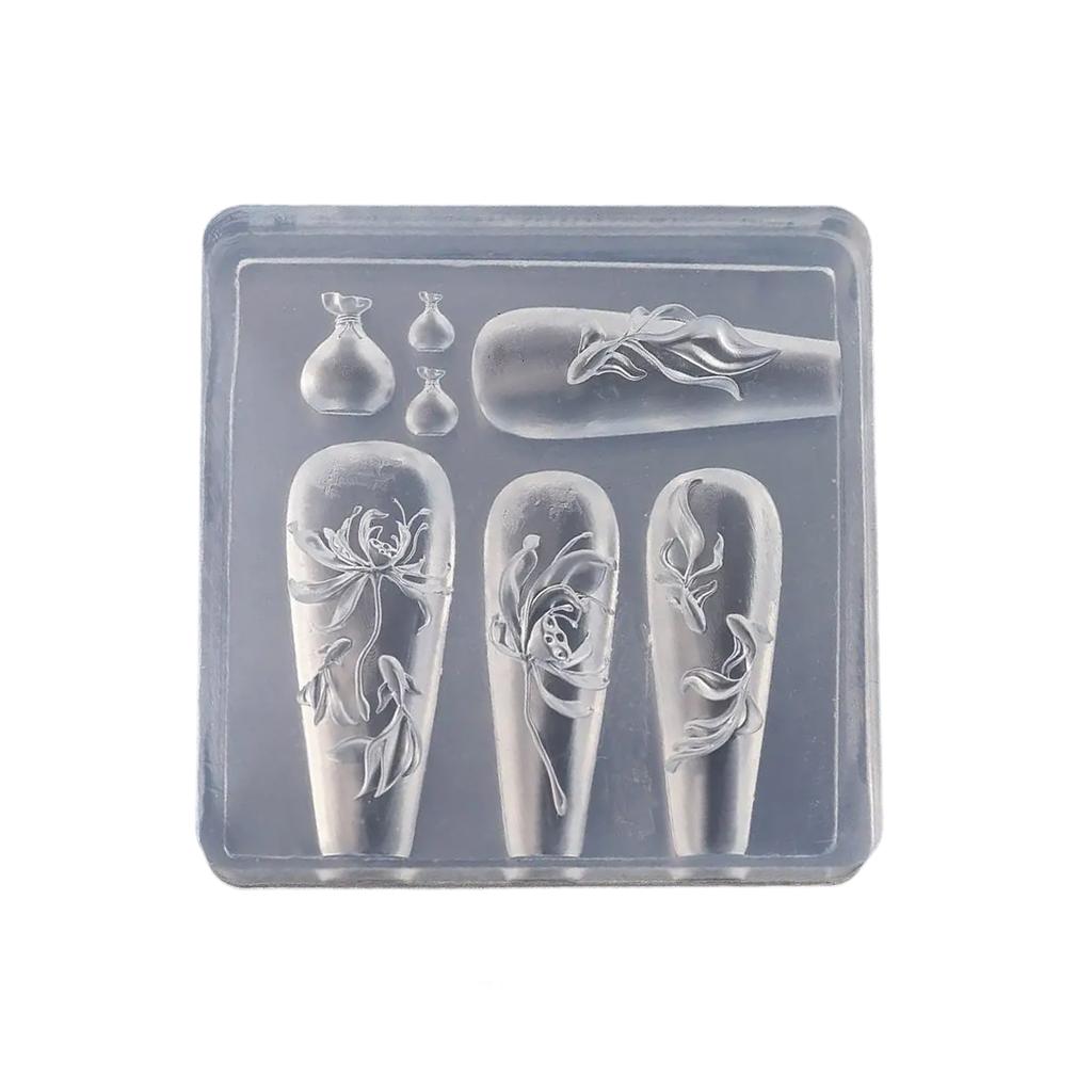 Elegant Bowknot Silicone Mould Set for Creating 3D Nail Art Earrings and Necklaces Crafting Tool Fashion Statement