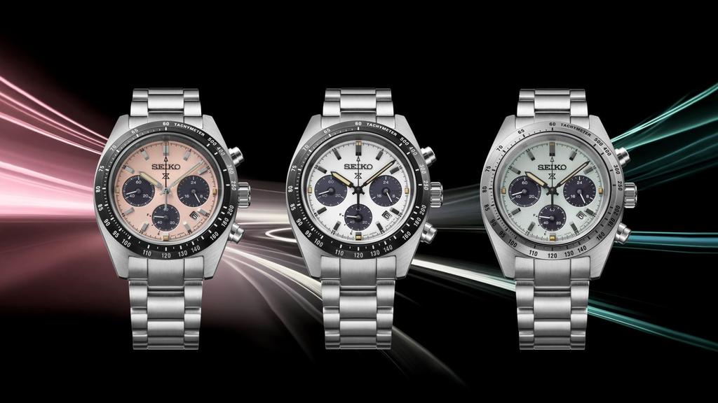PROSPEX SBDL127 SPEEDTIMER Solar Stopwatch Tachymeter Date Classic Rose 2026 Release Stainless Steel [Seiko Watch] Men's Watch, Powered, Function,