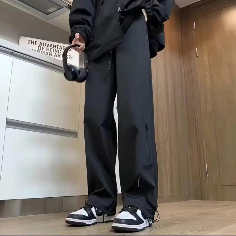 

Мужские зимние флисовые ветрозащитные водонепроницаемые брюки для альпинизма - Свободные брюки прямого кроя в повседневном стиле M