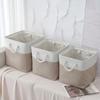 Foldable Storage Cubes Bins for Home Collapsible Fabric Storage Baskets with Ropes Office Closet Clothes Toys Organizer