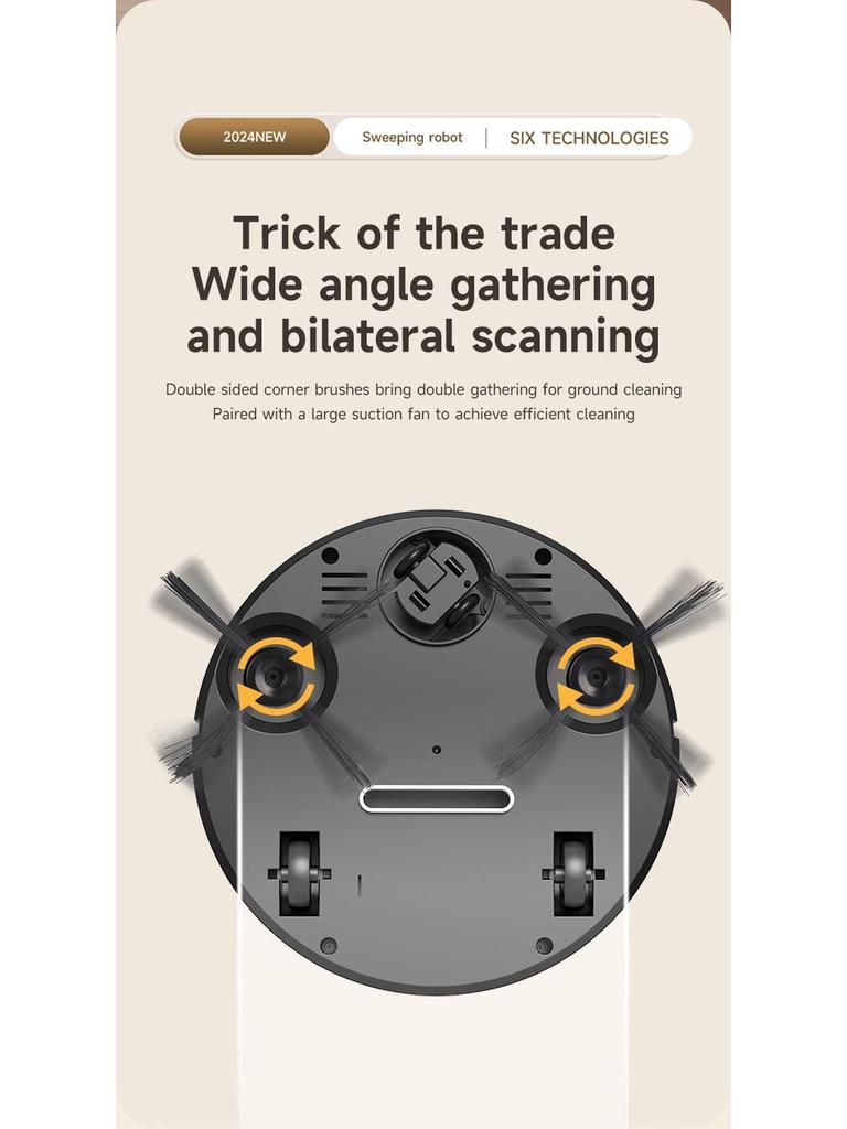 Smart Mini Robot Vacuum: Automatic Sweeping, Suction & Mopping Cleaner for Household.