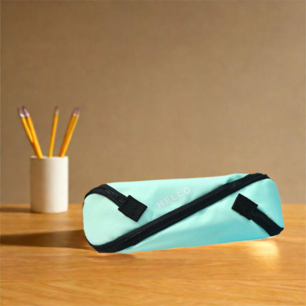 S Design Zipper Stationery Bag Japanese Style Pen Bag Creative Pencil Case  Kids Gift