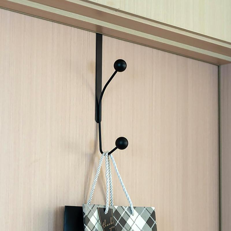 1 Pc Hook Behind The Door Cream Wind No Punching Required Originality Hook Iron Practical Cream Color Storage Coat  Hat Hook
