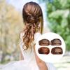 4Pcs Flat Hair Clips for Thin Thick Hair Women Girls Plastic Curved Round Lay Down Claw Clip