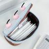 Cherry Cake Design Pen Bag Plush Pencil Pouch Durable Stationery Organizer Bag  School Office