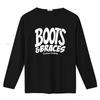 Retro Streetwear Boots Braces Slogan Print Casual T Shirt Vintage Washed Top For Everyday Wear Unisex Stylish Streetwear