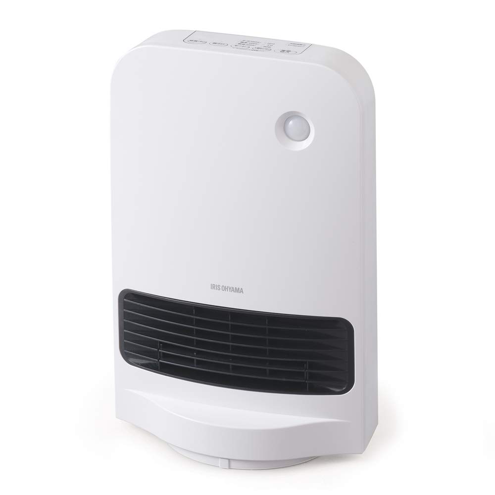 Keramický ventilátor Iris Ohyama s pohybovou energií Energie velkého vzduchu oscilující rychlý pád Zabraňuje zapomenutí vypnout bílé topení, topení, senzor,