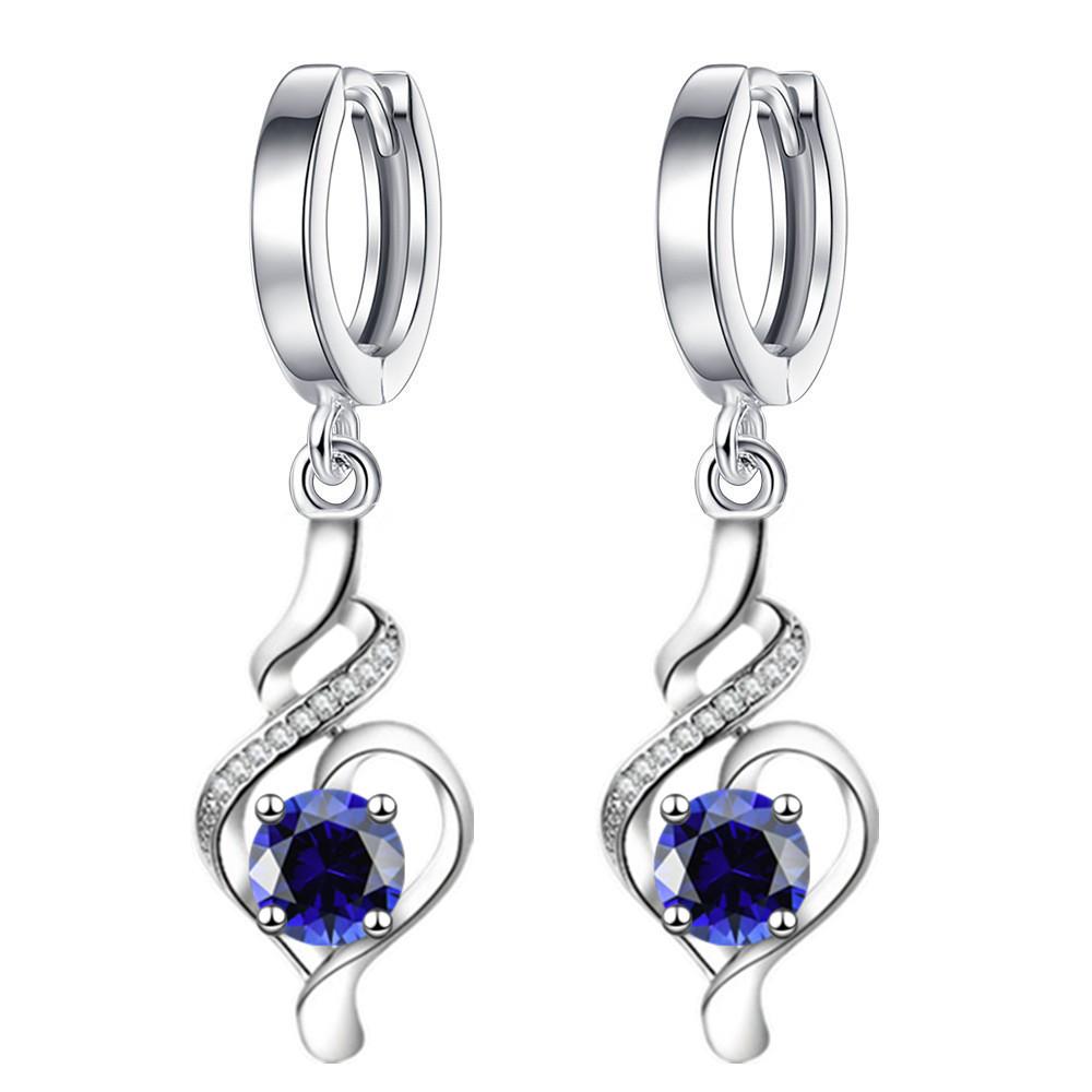 

Новые серьги-сердечки с вращающимся сердцем из Японии и Южной Кореи, инкрустированные бриллиантами, Cool Wind Advanced Sense of Earrings EK-34