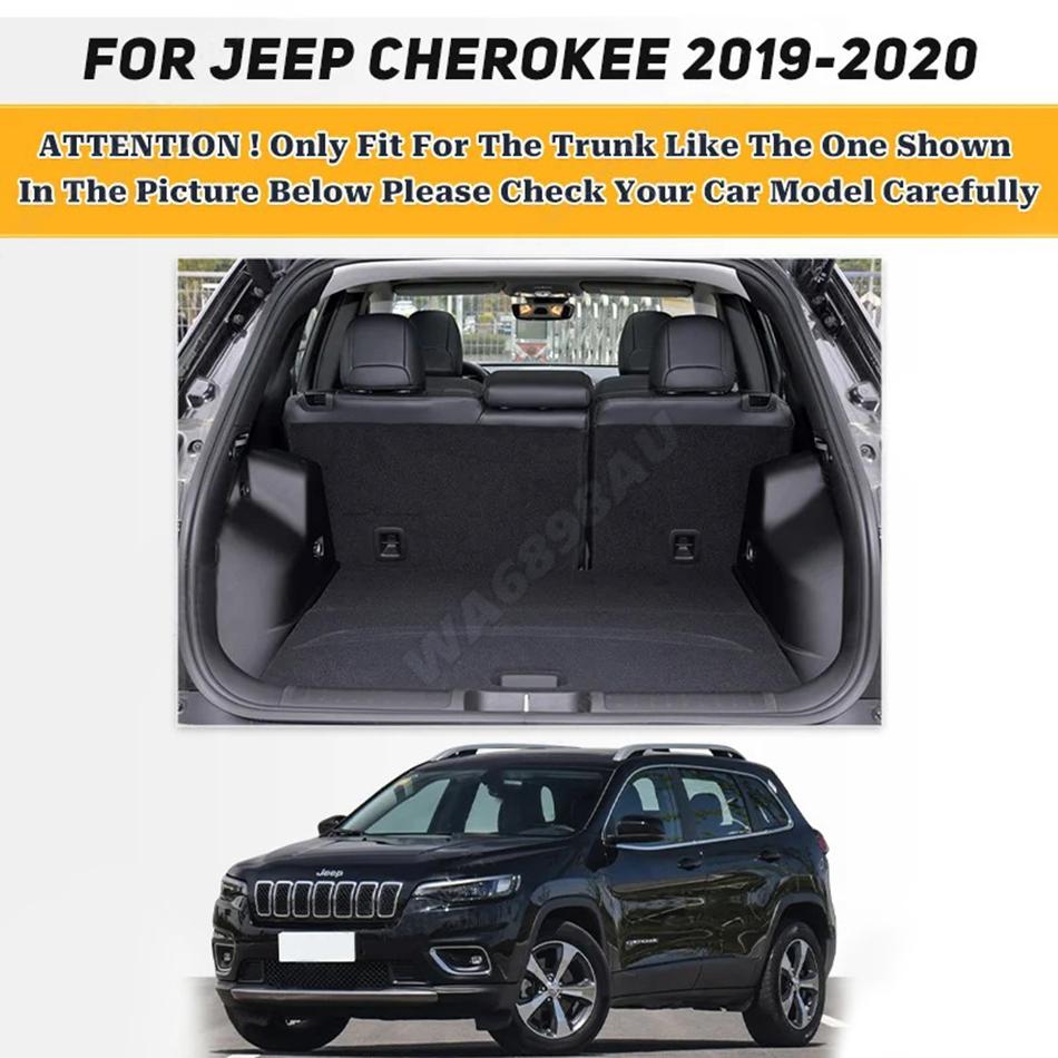 Custom High Quality Car Trunk Mat For JEEP Cherokee 2019-2020 Interior Accessories Anti Dirty Carpet Leather Mat