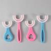 Years Old Silicone Toddler Kids Toothbrushes U-Shape Toothbrushes Teeth Cleaning Brushes Oral Care