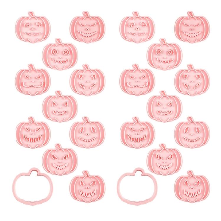 Halloween Baking Essential 3D Pumpkin Cookie Cutters Reusable Plastic Molds For Festives Cookie Cakes And Decorations 1