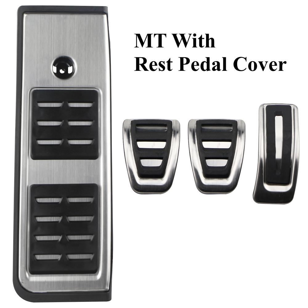 

Автомобильные спортивные педали для A4 B9 Avant A5 F5 FY 2016 2017 2018 2019, подставка для педали топливного тормоза, накладки, автомобильные аксессуары AT With Rest