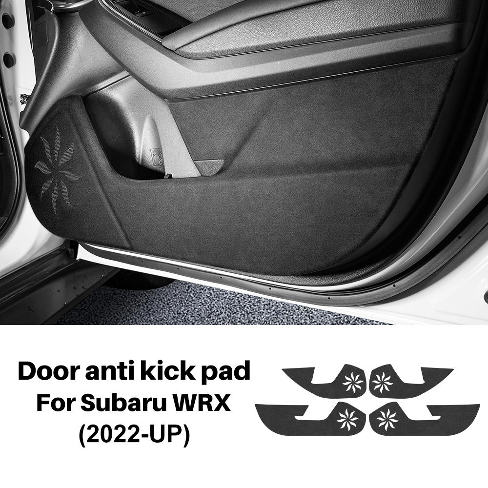 Anti-kick Pad Sticker For Subaru WRX 2025 2025 2025 Suede Leather Carbon Edge Pad Interior Accessories Car Door Protection