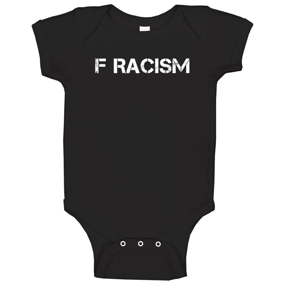 F Racism Anti Prejudice Equality Supporter Baby One Piece