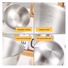 Stainless Steel Mixing Bowls Heavy Duty Nesting Salad Mixing Bowls with Scale