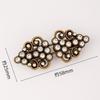 Hollow Metal Clasp for Qipao/Hanfu Collar, Frog Button for Coats & Scarves