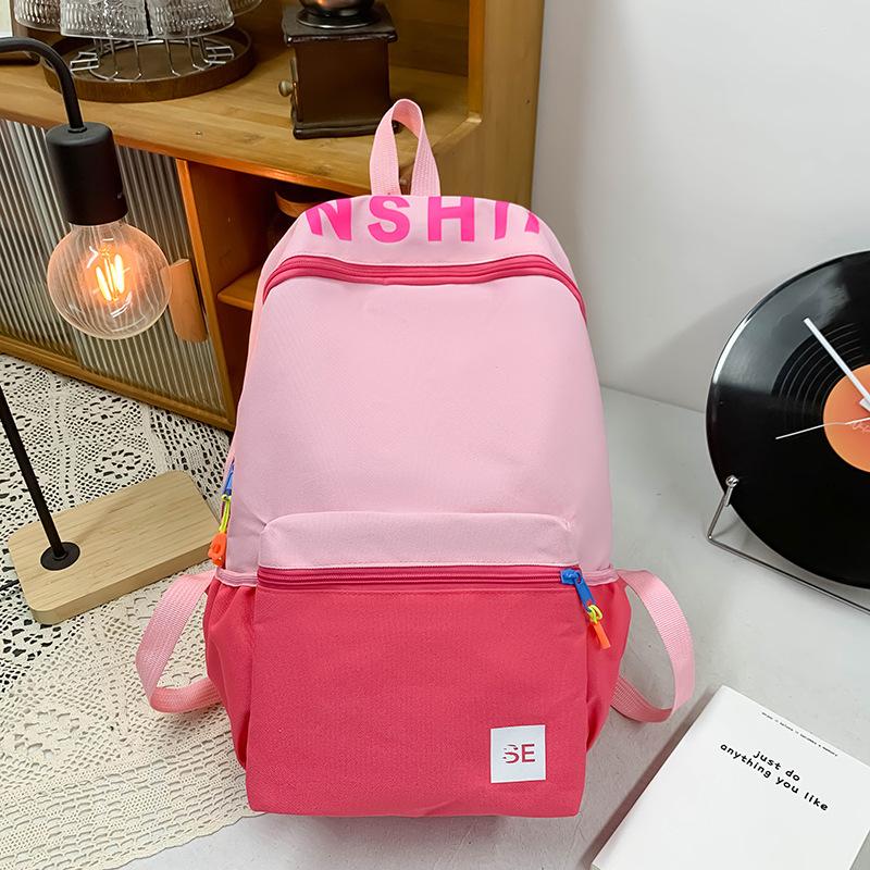 

Сумка для начальной школы Детский осенний рюкзак Выходной Легкий японский милый рюкзак Детский школьный рюкзак розовый