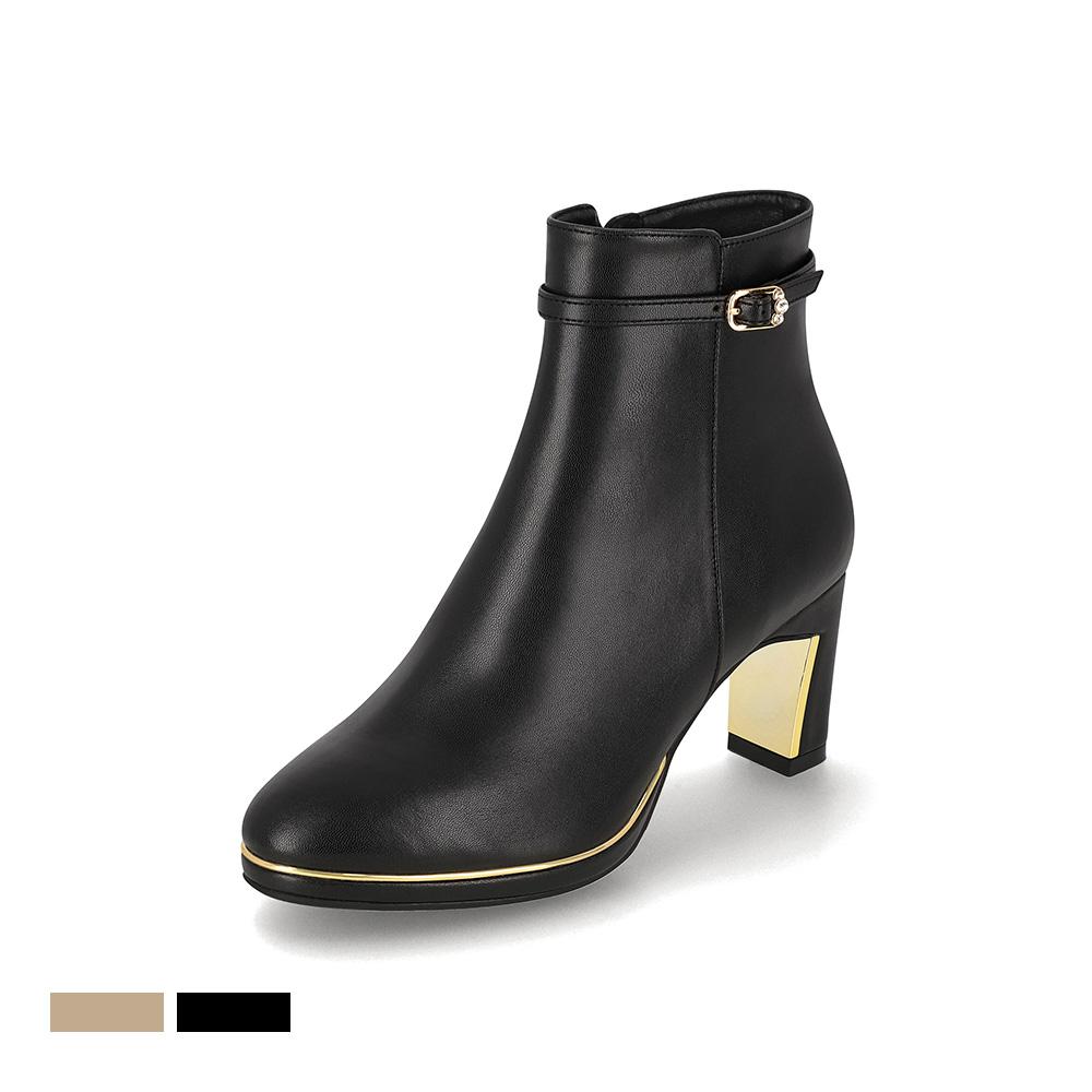 Elcanto Intense Women'S Buckle Platform Ankle Boots 7Cm Lcwa79I54V