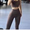 High-Waisted Yoga Leggings Women Butt-Lifting Fitness Pants With Breathable Dot 9/10 Length Suitable Gym