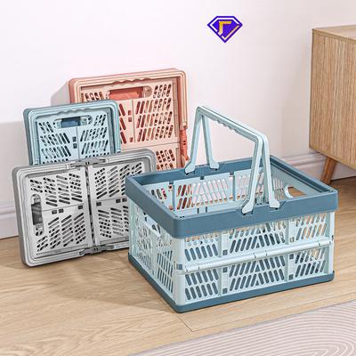 Cesta de Almacenamiento Plegable, Carrito de Compras, Caja de Utilidad, Organizador de Gran Capacidad para Comestibles, Picnic, Supermercado