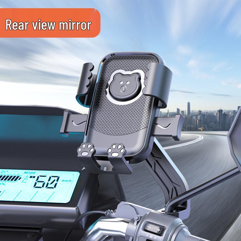Electric Vehicle & Motorcycle Anti-Shake Phone Holder – Mountain Riding Navigation Mount