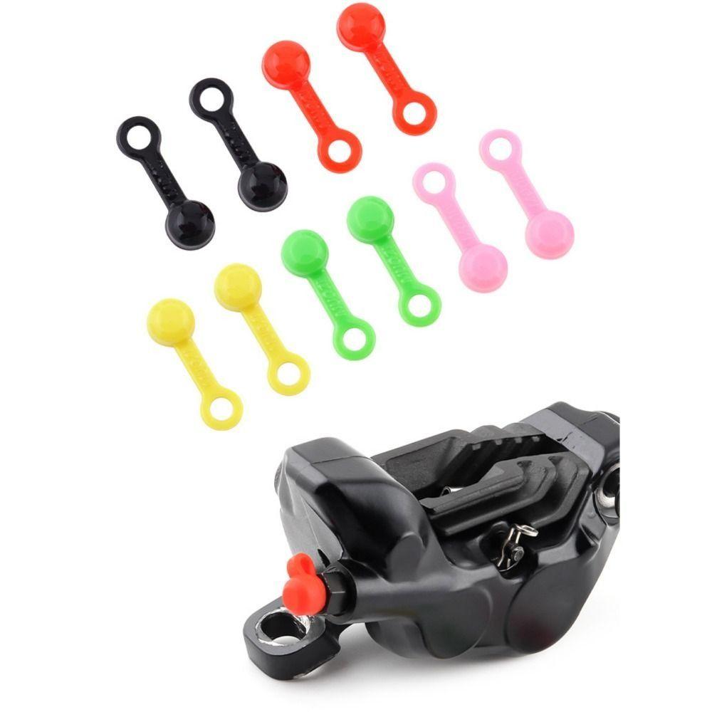 

10pcs Silicone Bike Bleed Nipple Cover Solid Color Oil Nipple Dust Cap Brake Screw Caps MTB Bicycle розовый