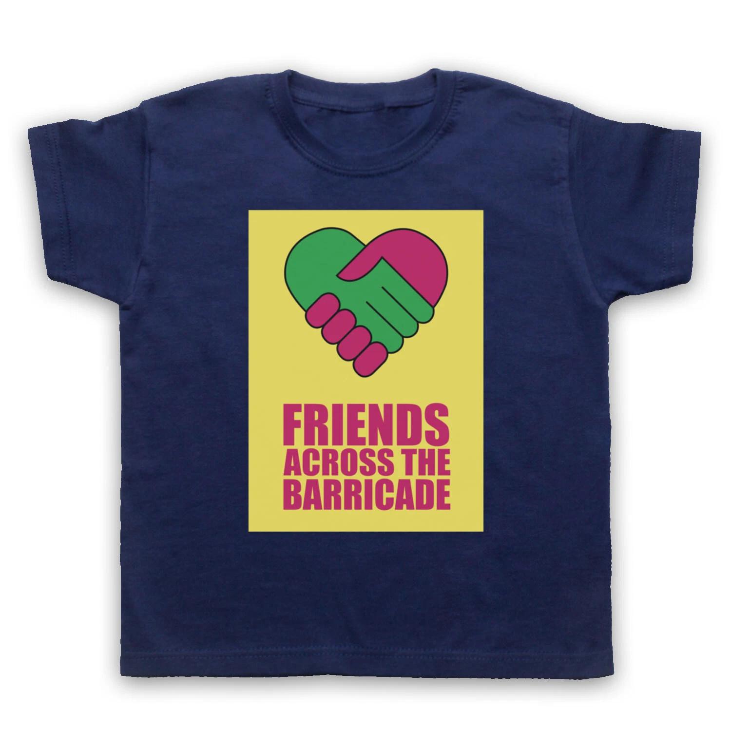 DERRY FRIENDS ACROSS THE BARRICADE IRISH COMEDY GIRLS KIDS CHILDS T-shirt 160