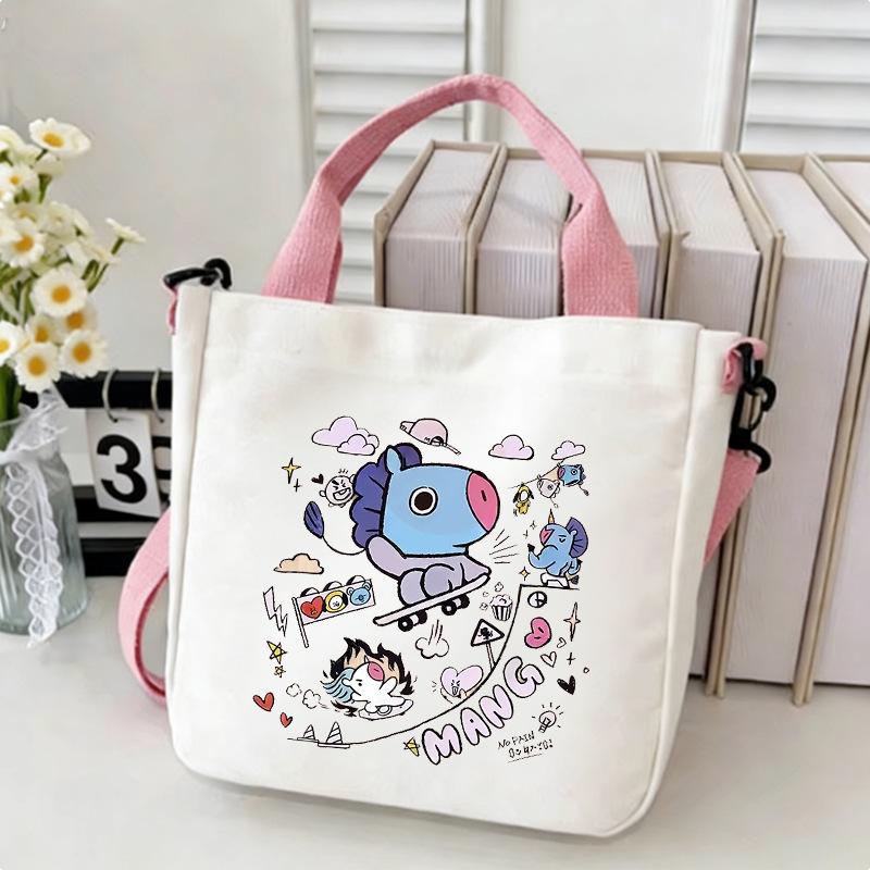 Korean Boy Group Canvas Shoulder Bag - Best Seller Student Handbag