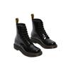 DR. Martens 1460 Leder Leopardenmuster Kurze Stiefel Herrenstiefel Schwarz 26859001