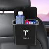 1Pcs Car Seat Back Hanging Trash Can Storage Case Rear Row Organizer For Tesla Model 3 S X Y Style Roadster Invader Coil Mod WYE K80
