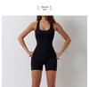 Women's Backless High-Waisted Slimming Yoga Bodysuit with Chest Pads - Stylish for Southeast Asia, European, and American Fashion