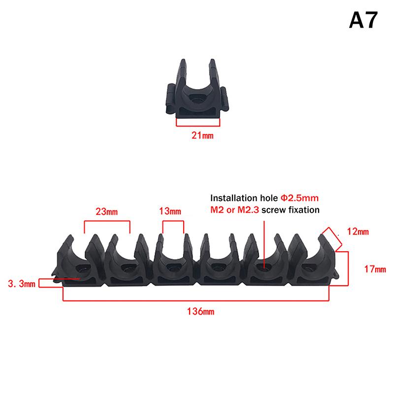 Pneumatic Tube Air Hose Fixing Clamp 6 Way 4/6/8/10/12/14/16/18/20Mm Water Pipe Holder Gas Compressor Tubing Diversion Flow Clip