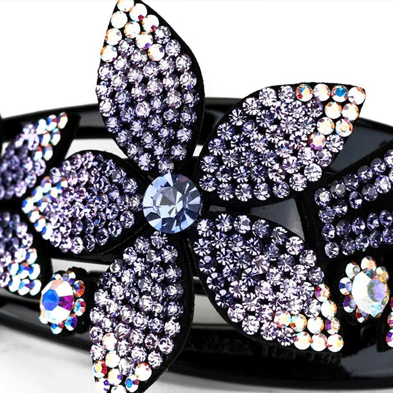 1Pc Hair Claws Women Hairgrip Fashion Hairpin Hair Clips Plastic Duckbill Clip Rhinestone