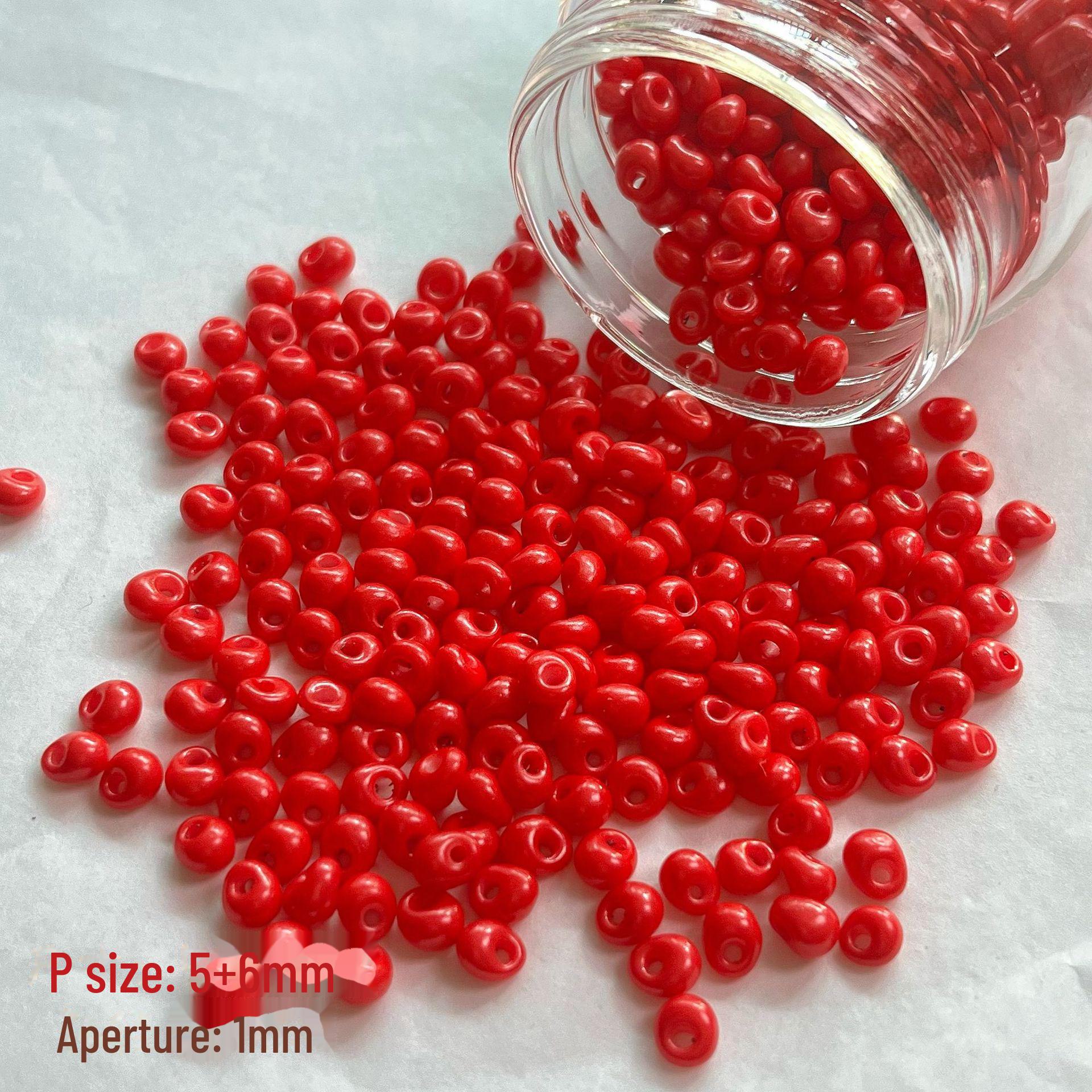 

Акриловые бусины-капли дофаминового цвета и рисовые бусины для самостоятельного изготовления телефонных цепочек и ювелирных изделий 200 pieces красный