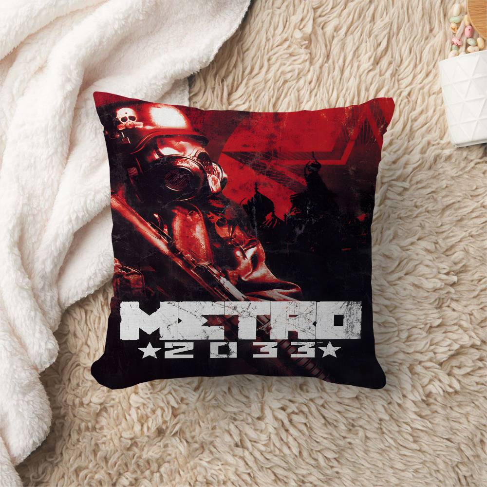 MMetro Anime Video Game Cushion Cover Pillowcase Upholstery Sofa Throw Pillow Home Decor Pillowcas