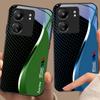 Creative Curve Double For Xiaomi Redmi 13C Note13 12 Pro Plus 5G Note 9 13T Pro POCO X6 F5 F6 Black Tempered Glass Phone Case
