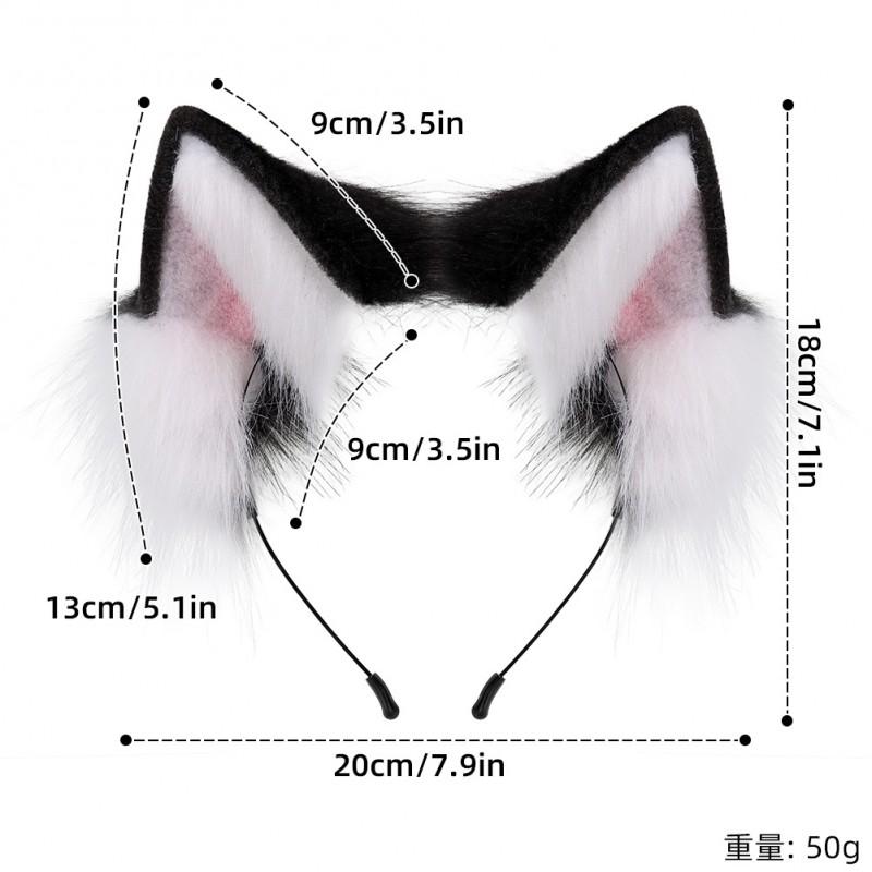 Handmade Fox Wolf Ears Headband Cute Costume Prop Kids Party Cosplay